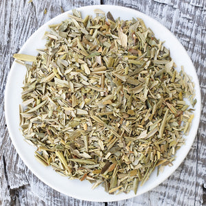 Organic olive leaf tea loose herbal infusion