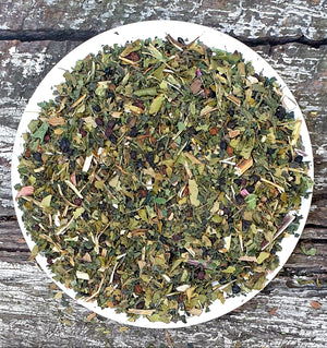 Zee Tea Organic Elderberry Super Boost Tea – loose leaf immune support herbal tea with elderberries, echinacea, hibiscus and rosehip, hand-blended in Australia, resealable foil pouch”